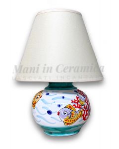 Lume in Ceramica Vietrese Emy DECORO FONDO MARE