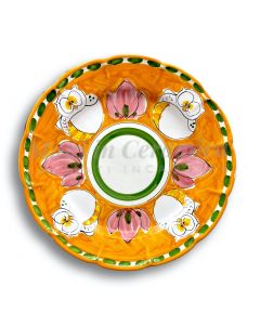 Piatto in ceramica di Vietri Gufo