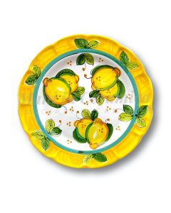 Piatto in ceramica di Vietri Limoni Costiera