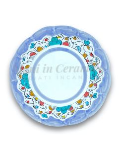 Piatto in ceramica di Vietri Naif 