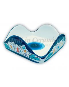Porta tovaglioli quadrato in ceramica di Vietri 