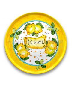 Piatto pizza in ceramica di Vietri