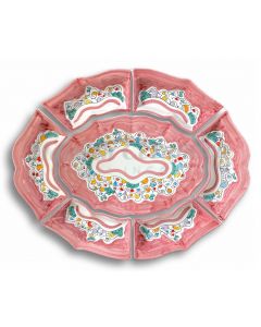 Antipastiera 7 pezzi in ceramica di Vietri NAIF