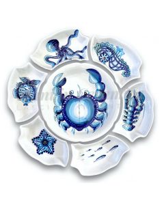 Antipastiera Fiore in ceramiche di Vietri