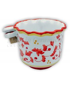 Porta bottiglia in ceramica vietrese con tappo DECORO BAROCCHETTO