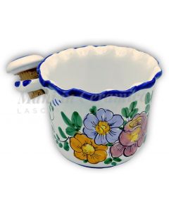 Porta bottiglia in ceramica vietrese con tappo DECORO VIETRI ANTICO