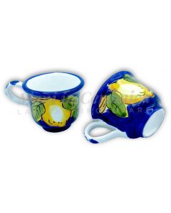Tazzina Caffè in ceramica vietrese DECORO LIMONE VIETRI