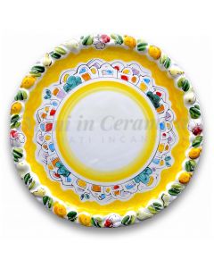 Piatto torta in ceramica di Vietri 