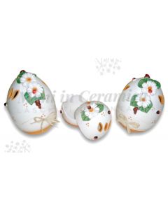 Uovo di Pasqua Contenitore in ceramica di Vietri Linea Margherite