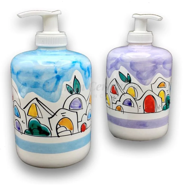 Dosatore sapone mani - Ceramiche di Vietri - Su