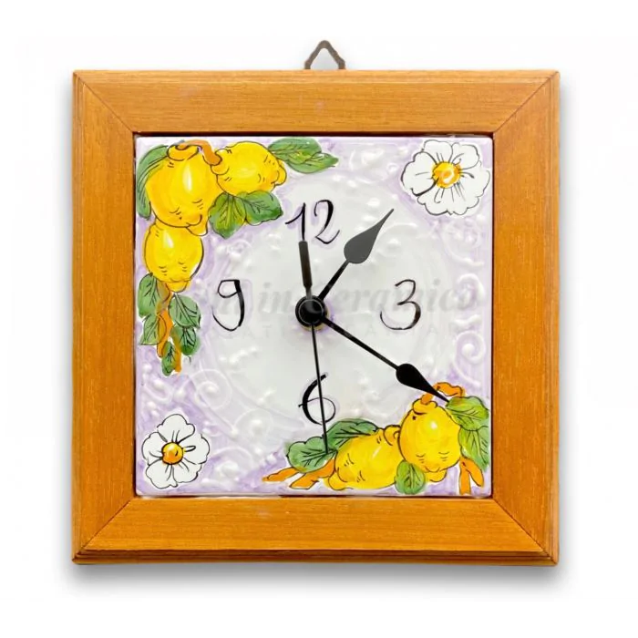 Orologio da parete con cornice in legno clearance